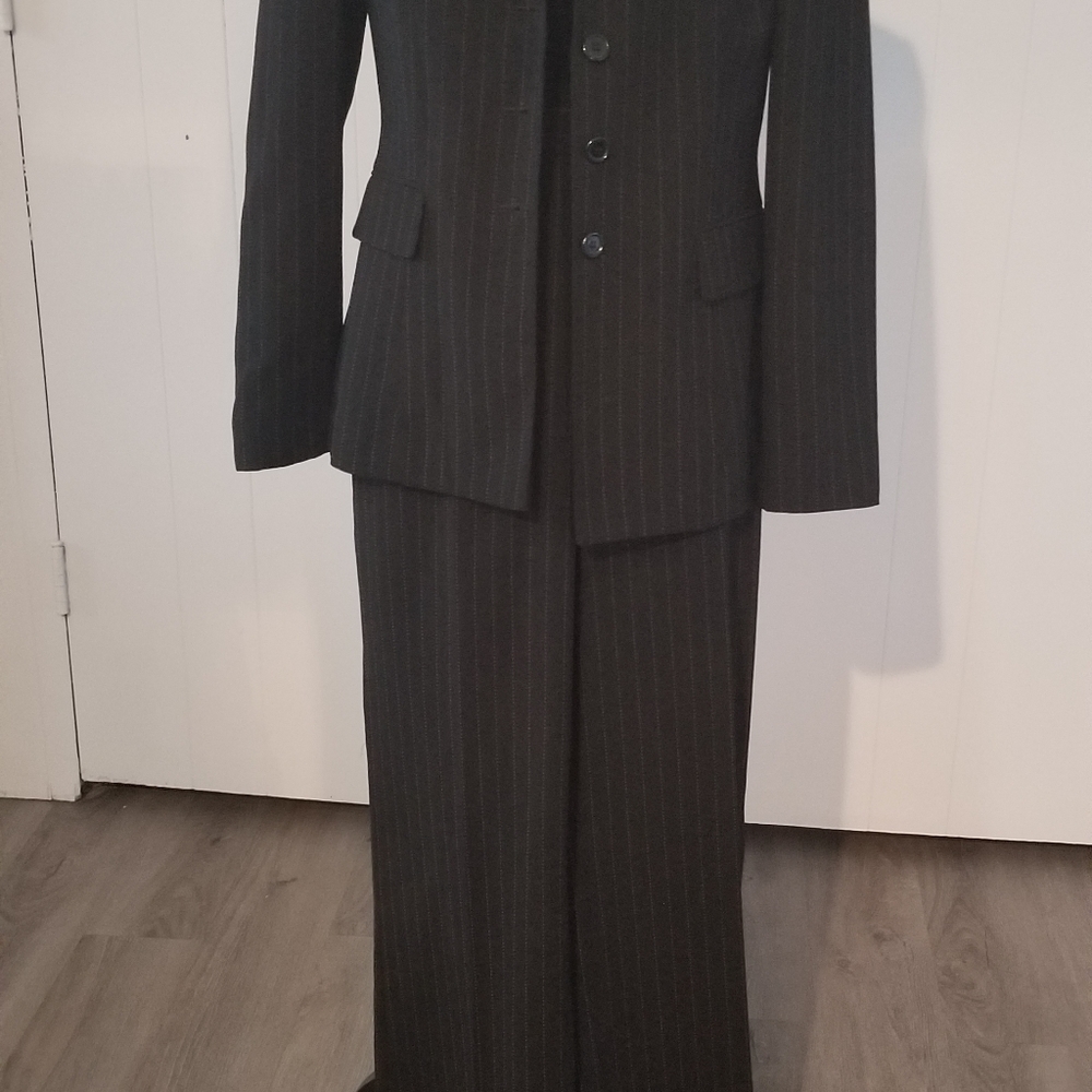 2 piece pinstripe pantsuit
